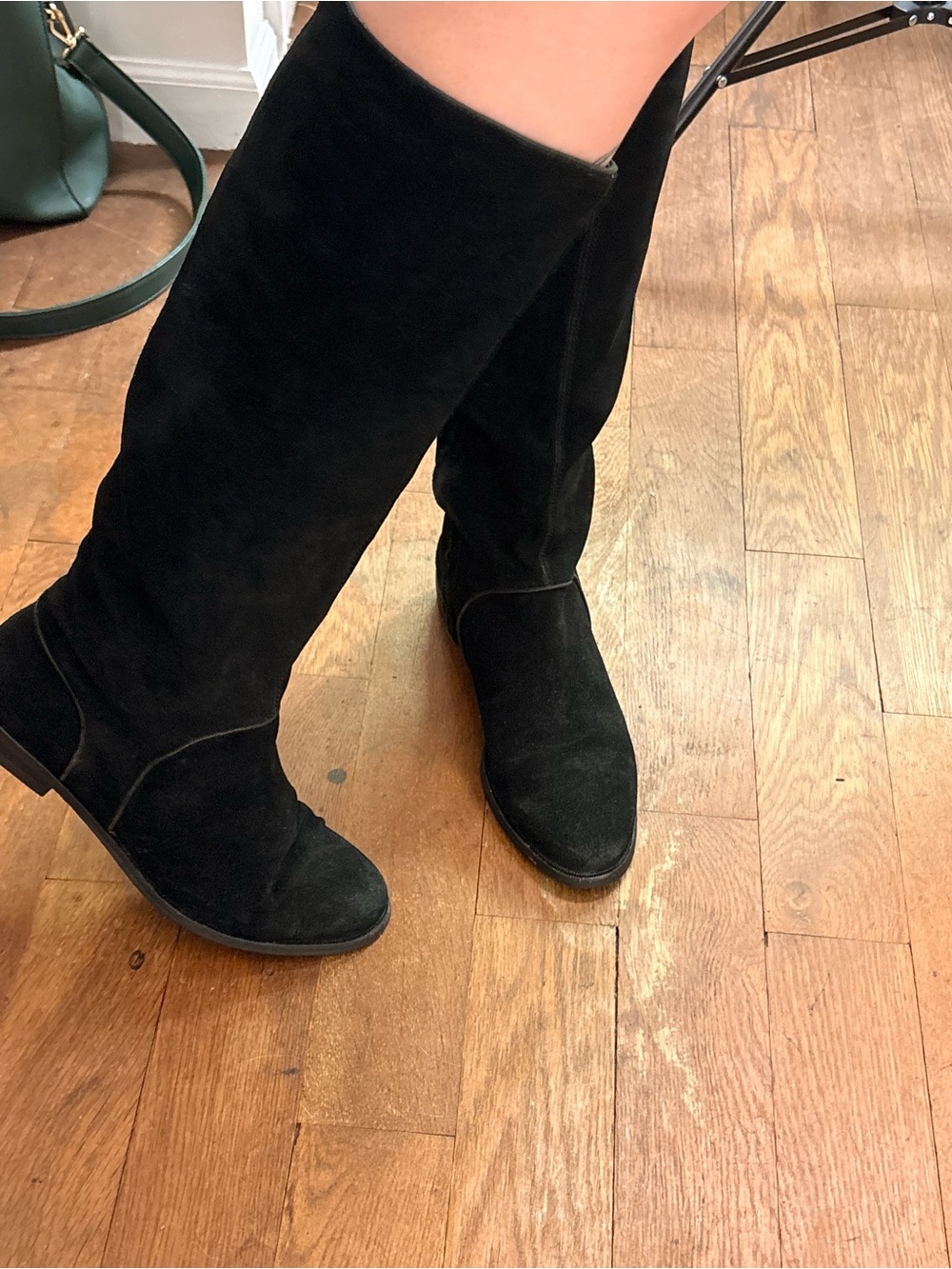 Black Suede Knee-High Women’s Boots - UGG